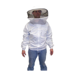 Jacket and Round Veil Cotton and Poly zip up